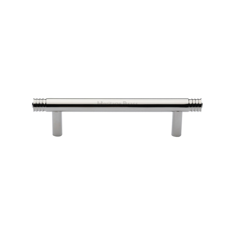 Heritage Brass Cabinet Pull Contour Design 96mm CTC Polished Nickel finish - V4446 96-PNF - Choice Handles