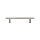 Heritage Brass Cabinet Pull Contour Design 96mm CTC Satin Nickel finish - V4446 96-SN - Choice Handles