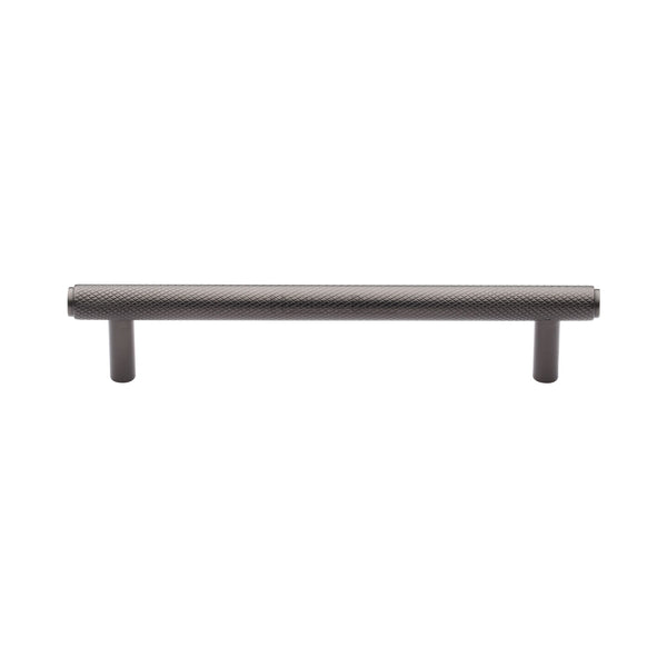 Heritage Brass Cabinet Pull Complete Knurl Design 128mm CTC Matt Bronze finish - V4458 128-MB - Choice Handles