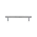 Heritage Brass Cabinet Pull Complete Knurl Design 128mm CTC Polished Chrome finish - V4458 128-PC - Choice Handles