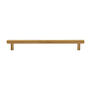 Heritage Brass Cabinet Pull Complete Knurl Design 192mm CTC Satin Brass finish
 - V4458 192-SB