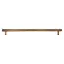 Heritage Brass Cabinet Pull Complete Knurl Design 254mm CTC Antique Brass finish
 - V4458 254-AT