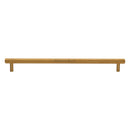 Heritage Brass Cabinet Pull Complete Knurl Design 254mm CTC Satin Brass finish
 - V4458 254-SB