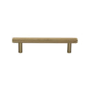 Heritage Brass Cabinet Pull Complete Knurl Design 96mm CTC Satin Brass finish - V4458 96-SB - Choice Handles