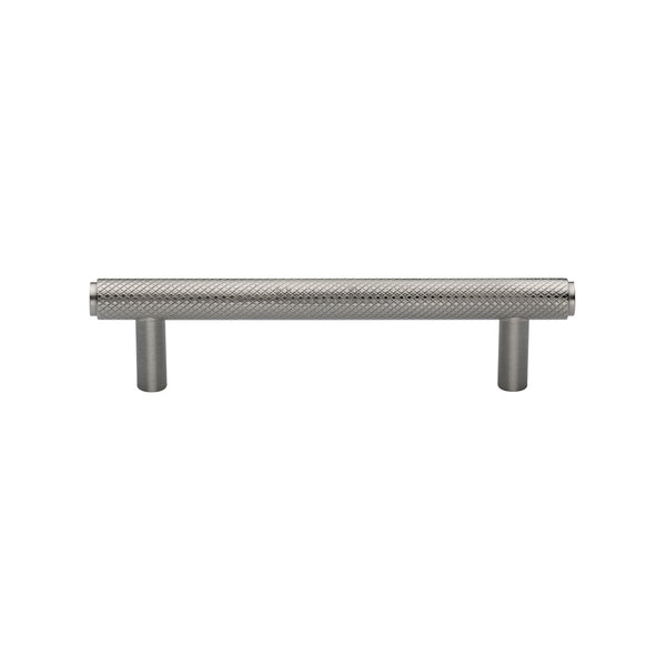 Heritage Brass Cabinet Pull Complete Knurl Design 96mm CTC Satin Nickel finish - V4458 96-SN - Choice Handles
