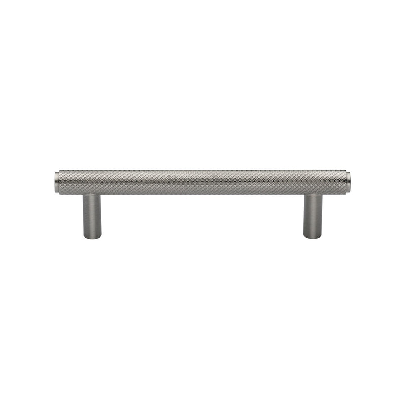 Heritage Brass Cabinet Pull Complete Knurl Design 96mm CTC Satin Nickel finish - V4458 96-SN - Choice Handles