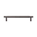Heritage Brass Cabinet Pull Partial Knurl Design 128mm CTC Matt Bronze finish - V4461 128-MB - Choice Handles