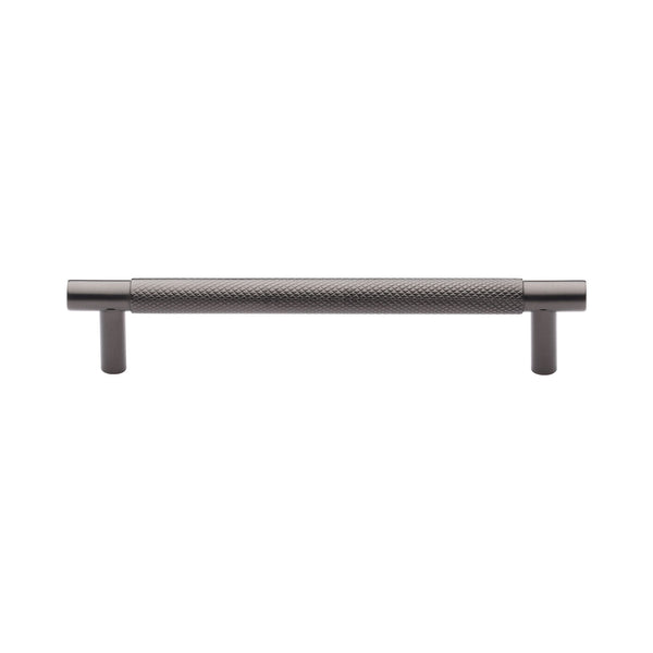Heritage Brass Cabinet Pull Partial Knurl Design 128mm CTC Matt Bronze finish - V4461 128-MB - Choice Handles