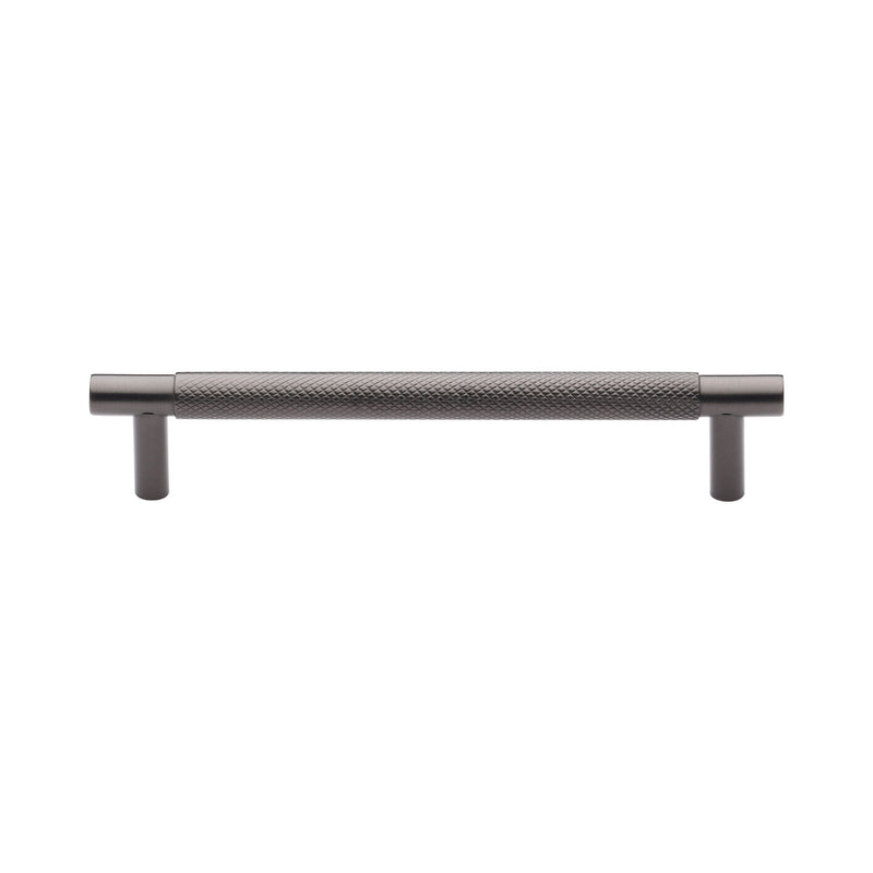 Heritage Brass Cabinet Pull Partial Knurl Design 128mm CTC Matt Bronze finish - V4461 128-MB - Choice Handles
