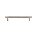 Heritage Brass Cabinet Pull Partial Knurl Design 128mm CTC Satin Nickel finish - V4461 128-SN - Choice Handles