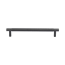 Heritage Brass Cabinet Pull Partial Knurl Design 160mm CTC Matt Bronze finish - V4461 160-MB - Choice Handles