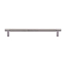 Heritage Brass Cabinet Pull Partial Knurl Design 192mm CTC Polished Chrome finish
 - V4461 192-PC