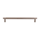 Heritage Brass Cabinet Pull Partial Knurl Design 192mm CTC Satin Nickel finish
 - V4461 192-SN