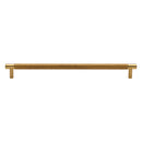 Heritage Brass Cabinet Pull Partial Knurl Design 254mm CTC Polished Brass finish
 - V4461 254-PB