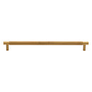 Heritage Brass Cabinet Pull Partial Knurl Design 254mm CTC Satin Brass finish
 - V4461 254-SB