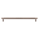 Heritage Brass Cabinet Pull Partial Knurl Design 254mm CTC Satin Nickel finish
 - V4461 254-SN