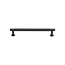 Heritage Brass Cabinet Pull Partial Knurled Design with 16mm Rose 128mm CTC Matt Bronze finish - V4462 128-MB - Choice Handles