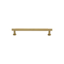 Heritage Brass Cabinet Pull Partial Knurled Design with 16mm Rose 96mm CTC Satin Brass finish - V4462 96-SB - Choice Handles