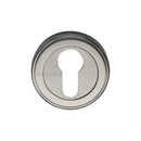 Heritage Brass Euro Profile Cylinder Escutcheon Satin Nickel finish - V5020-SN - Choice Handles