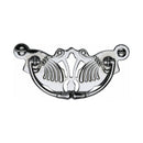 Heritage Brass Cabinet Pull Ornate Plate Design Polished Chrome Finish - V5021-PC - Choice Handles