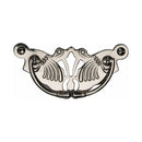 Heritage Brass Cabinet Pull Ornate Plate Design Polished Nickel Finish - V5021-PNF - Choice Handles