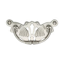 Heritage Brass Cabinet Pull Ornate Plate Design Satin Nickel Finish - V5021-SN - Choice Handles