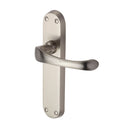 Heritage Brass Door Handle Lever Latch Gloucester Design Satin Nickel finish - V6060-SN - Choice Handles
