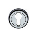 Heritage Brass Euro Profile Cylinder Escutcheon Polished Chrome finish - V6724-PC - Choice Handles