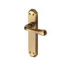 Heritage Brass Door Handle Lever Latch Charlbury Design Antique finish - V7060-AT - Choice Handles