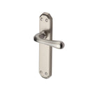 Heritage Brass Door Handle Lever Latch Charlbury Design Satin Nickel finish - V7060-SN - Choice Handles