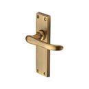Heritage Brass Door Handle Lever Latch Windsor Design Antique finish - V713-AT - Choice Handles