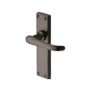 Heritage Brass Door Handle Lever Latch Windsor Design Matt Bronze finish - V713-MB - Choice Handles