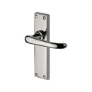 Heritage Brass Door Handle Lever Latch Windsor Design Polished Nickel finish
 - V713-PNF - Choice Handles