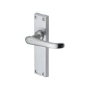 Heritage Brass Door Handle Lever Latch Windsor Design Satin Chrome finish - V713-SC - Choice Handles