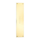 Heritage Brass Fingerplate 350mm Polished Brass finish
 - V740 350-PB - Choice Handles