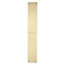 Heritage Brass Fingerplate 500mm Polished Brass finish
 - V740 500-PB - Choice Handles