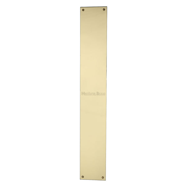 Heritage Brass Fingerplate 500mm Polished Brass finish
 - V740 500-PB - Choice Handles