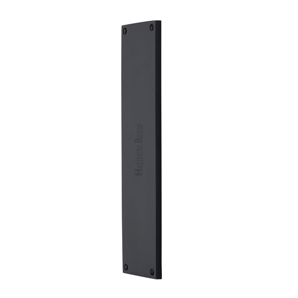 Heritage Brass Fingerplate 310mm Matt Black finish - V741 310-BKMT - Choice Handles
