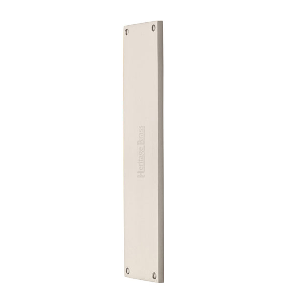 Heritage Brass Fingerplate 310mm Satin Nickel finish - V741 310-SN - Choice Handles