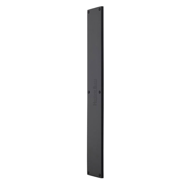 Heritage Brass Fingerplate 500mm Matt Black finish
 - V741 500-BKMT - Choice Handles