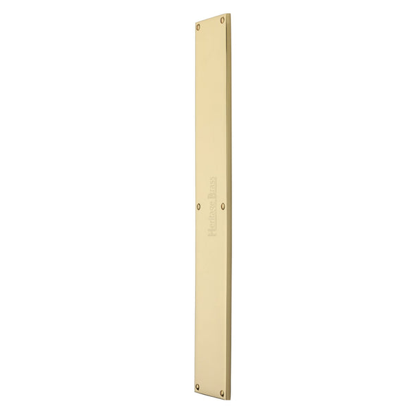 Heritage Brass Fingerplate 500mm Polished Brass finish - V741 500-PB - Choice Handles