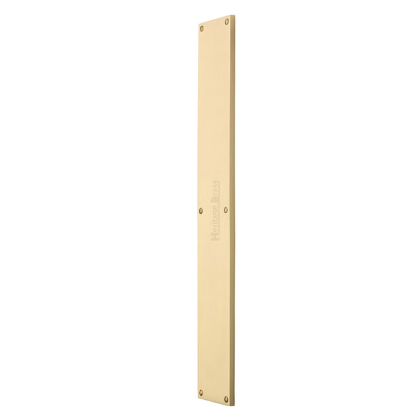 Heritage Brass Fingerplate 500mm Satin Brass finish - V741 500-SB - Choice Handles
