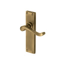 Heritage Brass Door Handle Lever Latch Bedford Design Antique finish - V803-AT - Choice Handles
