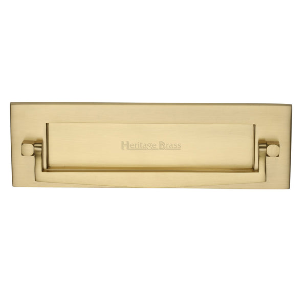 Heritage Brass Postal Knocker Satin Brass finish - V830-SB - Choice Handles