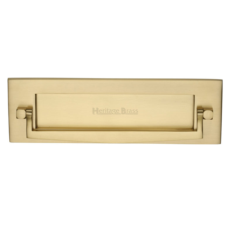 Heritage Brass Postal Knocker Satin Brass finish - V830-SB - Choice Handles