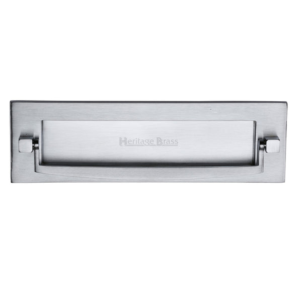 Heritage Brass Postal Knocker Satin Chrome finish - V830-SC - Choice Handles