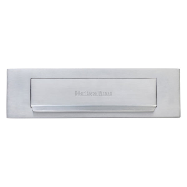 Heritage Brass Gravity Letterplate Satin Chrome finish - V842-SC - Choice Handles
