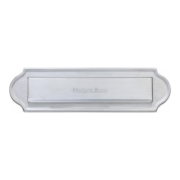 Heritage Brass Gravity Letterplate Satin Chrome finish
 - V843-SC