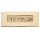 Heritage Brass Embossed Letterplate Polished Brass finish - V845-PB - Choice Handles