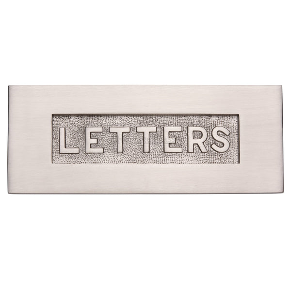 Heritage Brass Embossed Letterplate Satin Nickel finish - V845-SN - Choice Handles